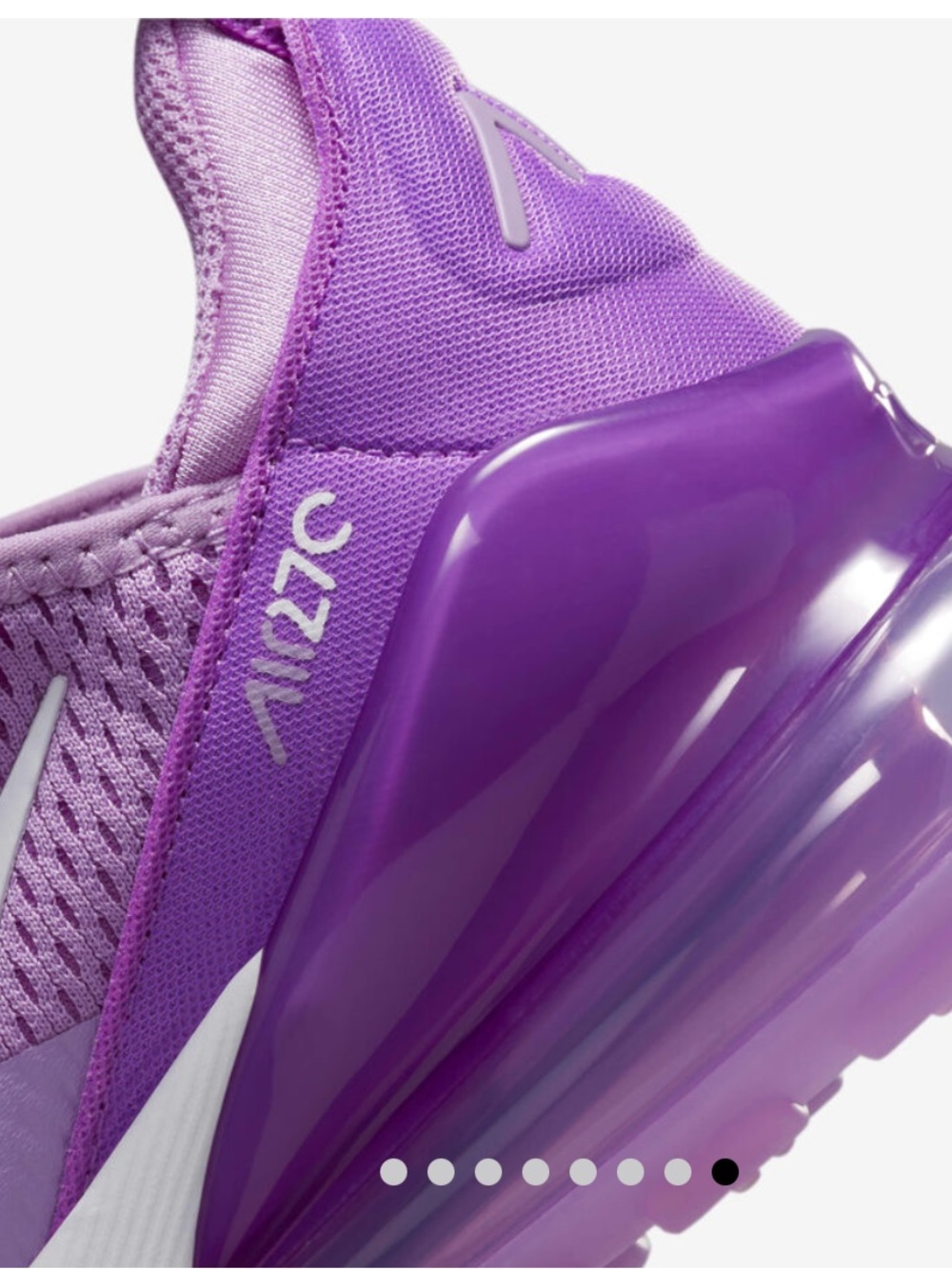 Nike Air Max 270 Kids Purple Athletic Sneakers, Size 9C. - Picture 4 of 15